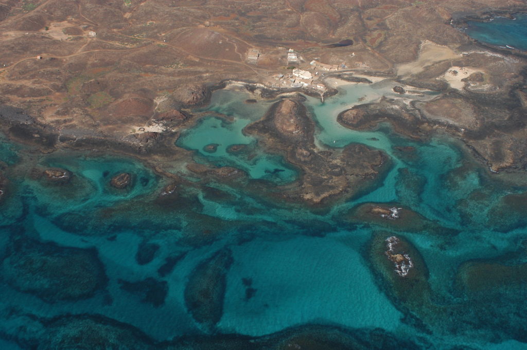 Vista Aérea de el puertito Isla de Lobos